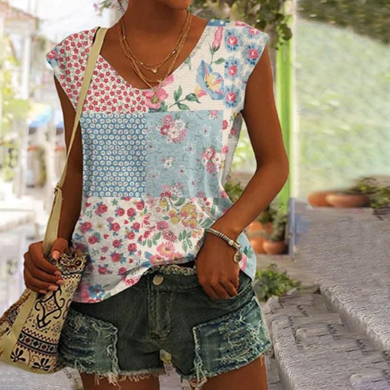 Silk top "Market Stroll" – Elegant & authentic