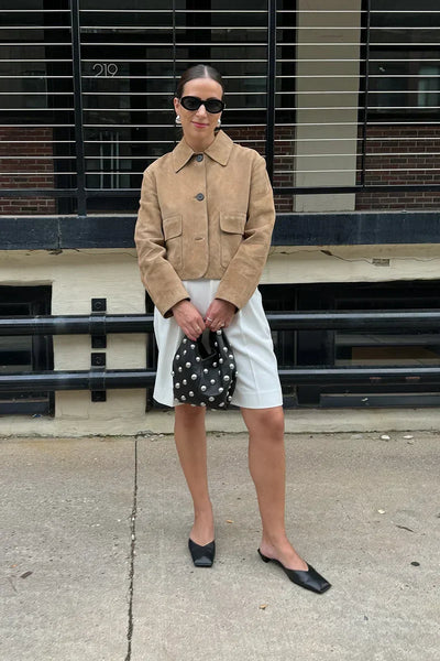 Wool collared jacket "City Brunch" – Elegant & refined