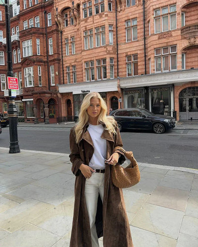 Velvet trench "Weekend Getaway" – Elegant & refined