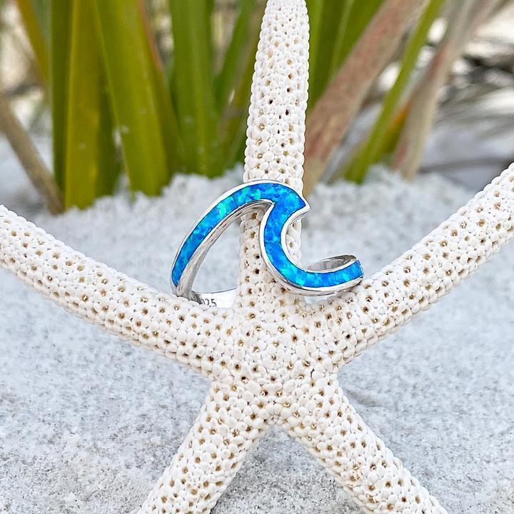 Opal and silver ring "Beach Walk" – Timeless & chic