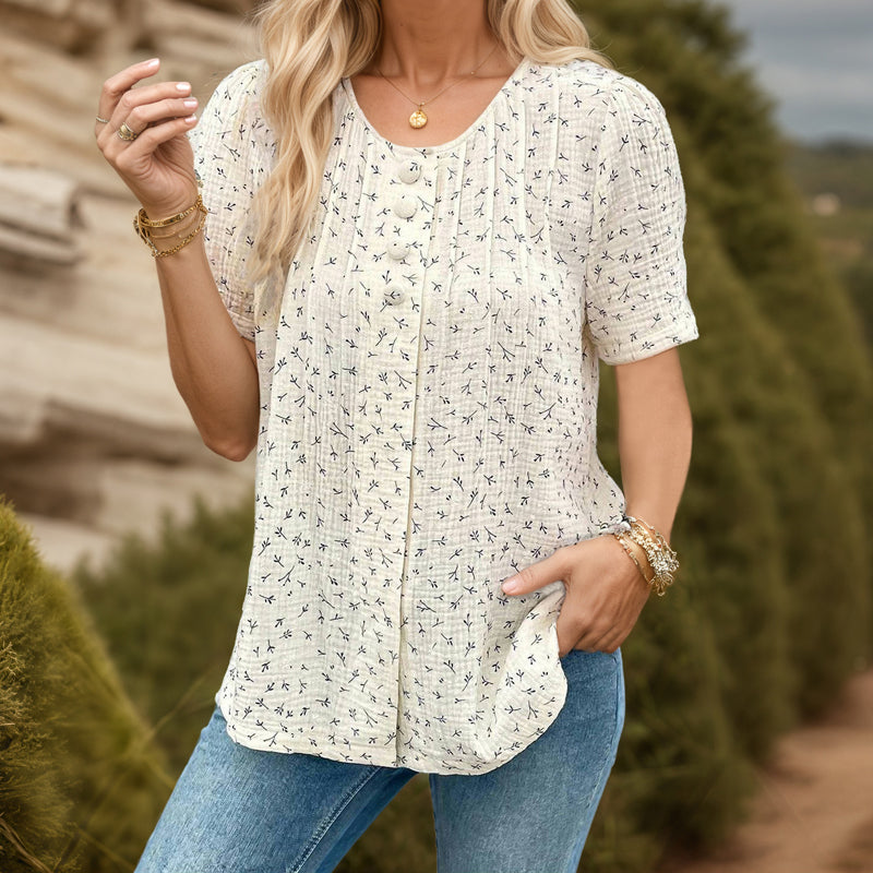 Silk blouse "Garden Party" – Elegant & refined