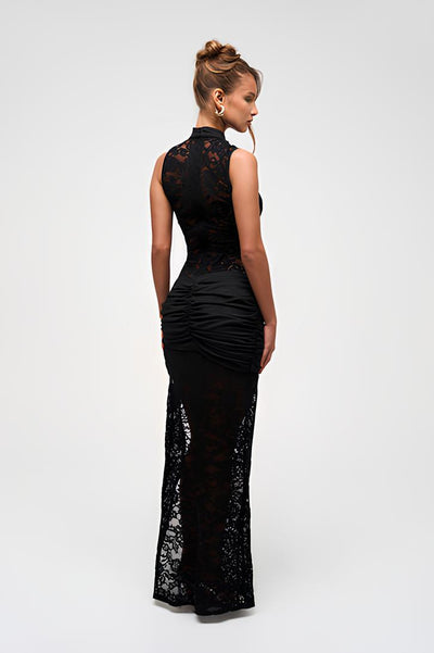 Silk maxi dress "Garden Party" – Elegant & refined