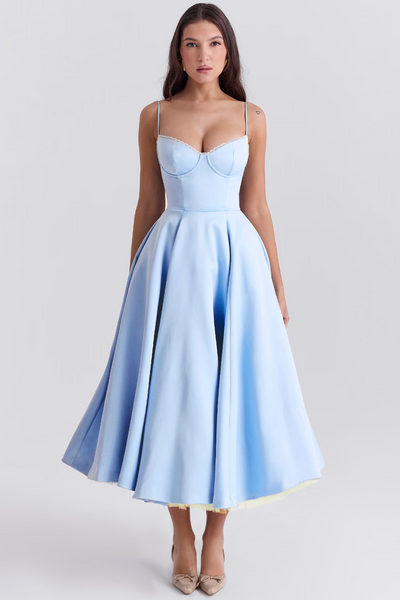 Silk dress "Garden Party" – Elegant & refined