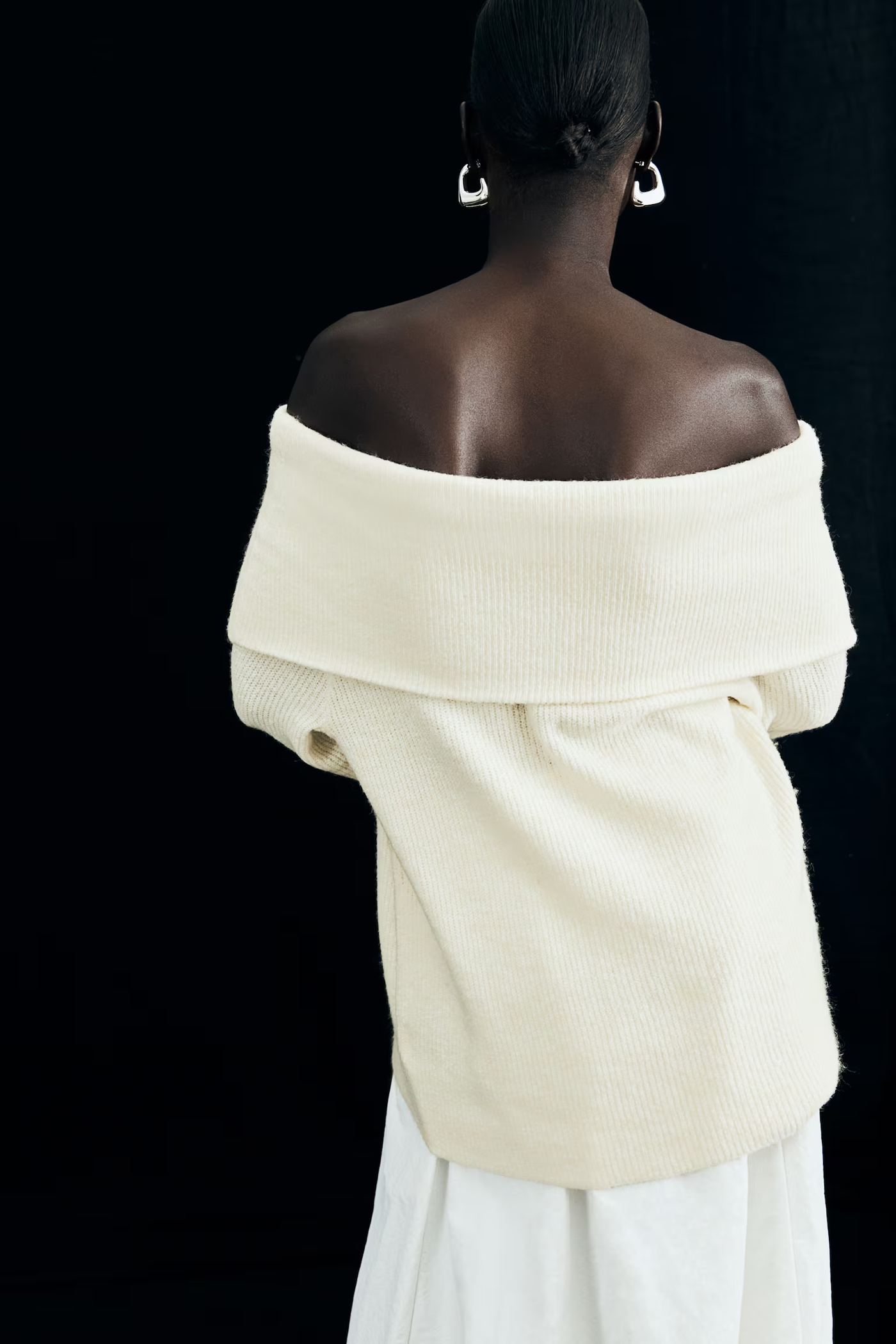 Linen off-shoulder top "Sunset Soirée" – Soft & sophisticated