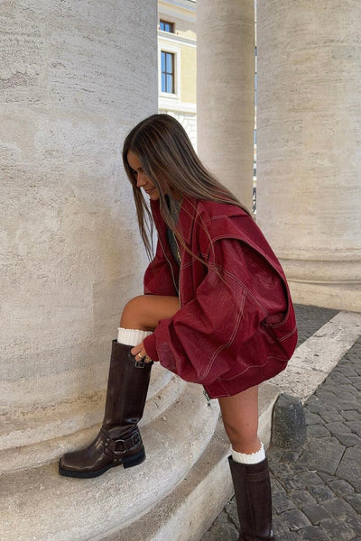 Red jacket "Sunset Soirée" – Elegant & vibrant