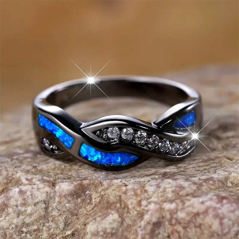Sapphire Moonlit Ring