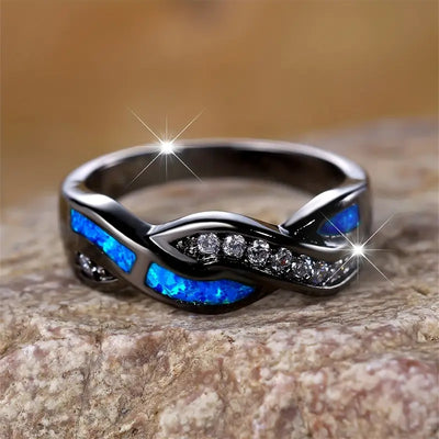 Sapphire Moonlit Ring
