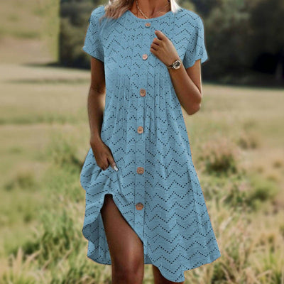 Silk dress "Market Stroll" – Fresh & feminine