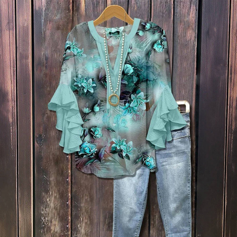 Silk blouse "Garden Party" – Elegant & refined