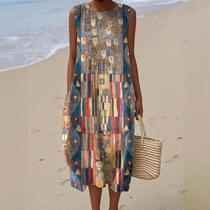 Silk dress "Garden Party" – Elegant & refined