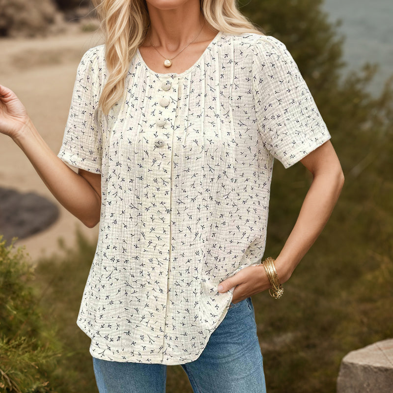 Silk blouse "Garden Party" – Elegant & refined
