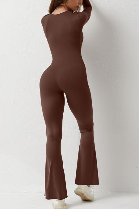 Bodyfit jumpsuit "Sunrise Yoga" – Elegant & refined