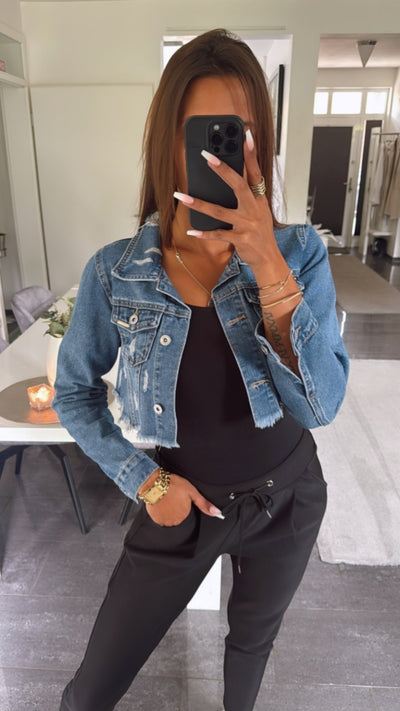 Denim jacket "Weekend Getaway" – Chic & casual