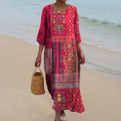 Marlene – Loose-Fitting Boho Maxi Dress