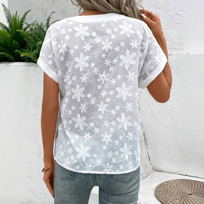 Silk blouse "Garden Party" – Soft & sophisticated