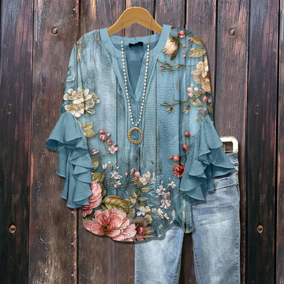 Silk blouse "Morning Coffee" – Pure & effortless