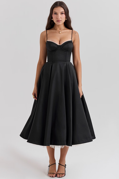 Silk dress "Garden Party" – Elegant & refined