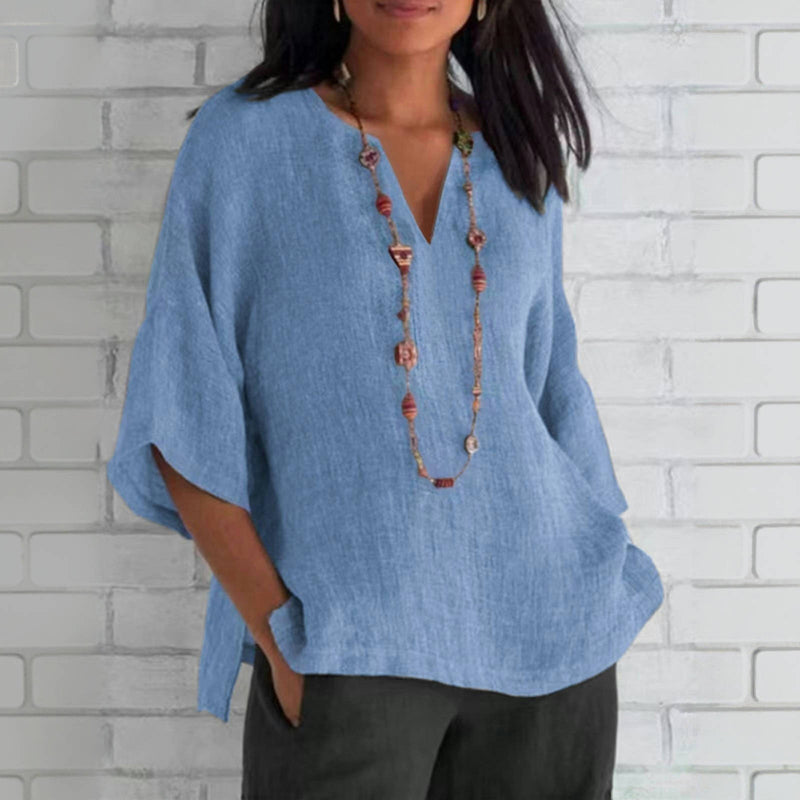 Silk blouse "Morning Coffee" – Elegant & natural