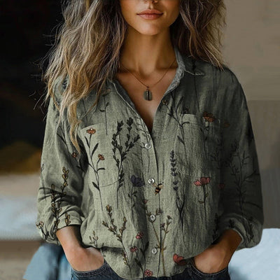 Silk shirt "Garden Party" – Fresh & feminine