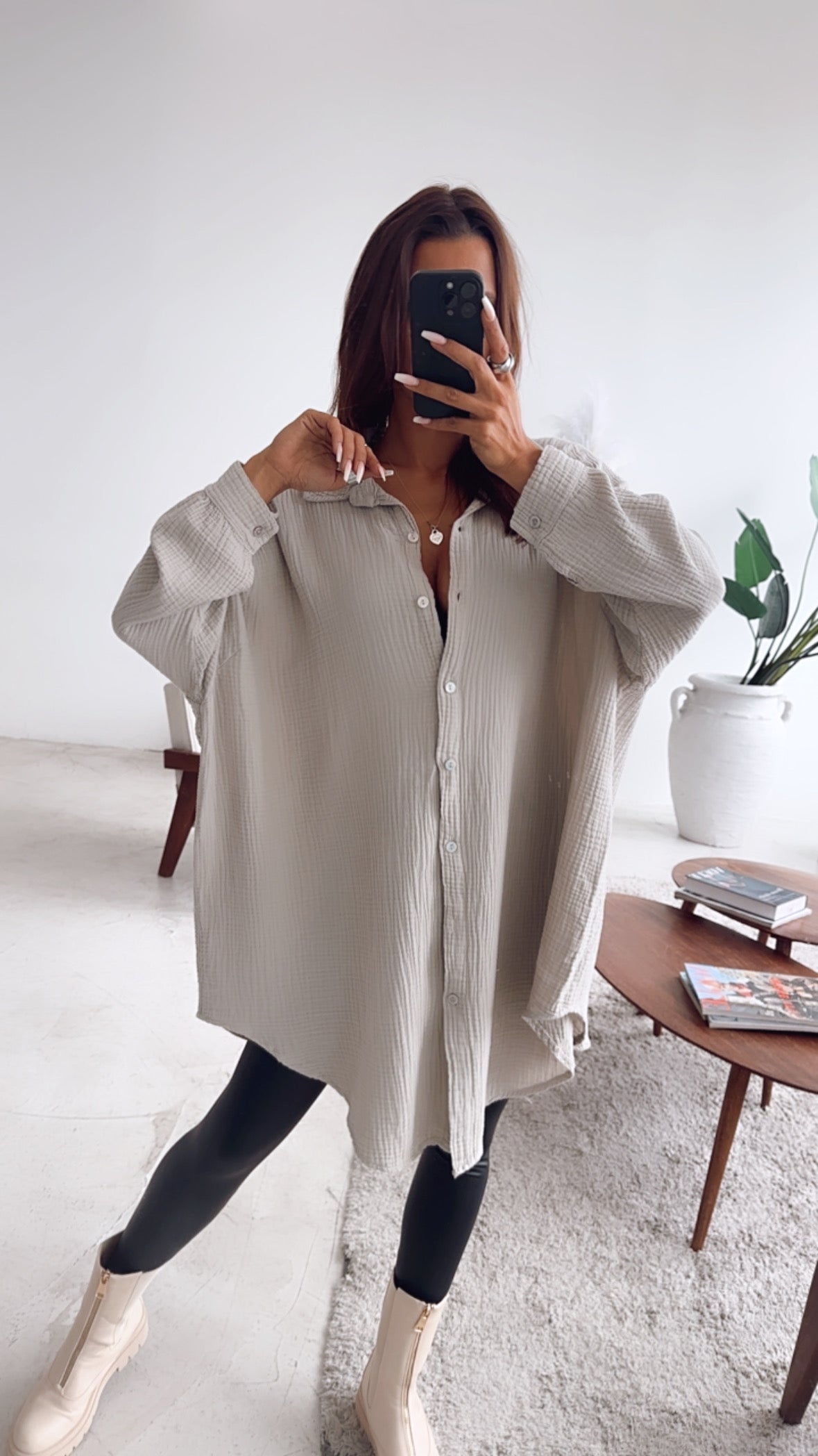 Muslin blouse "City Rooftop" – Soft & sophisticated