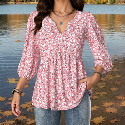 Silk blouse "Garden Party" – Soft & sophisticated