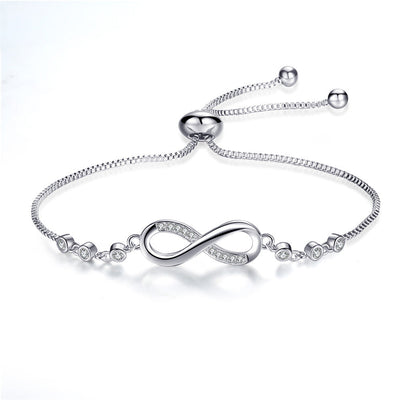 Silver infinity bracelet "Sunset Soirée" – Elegant & refined