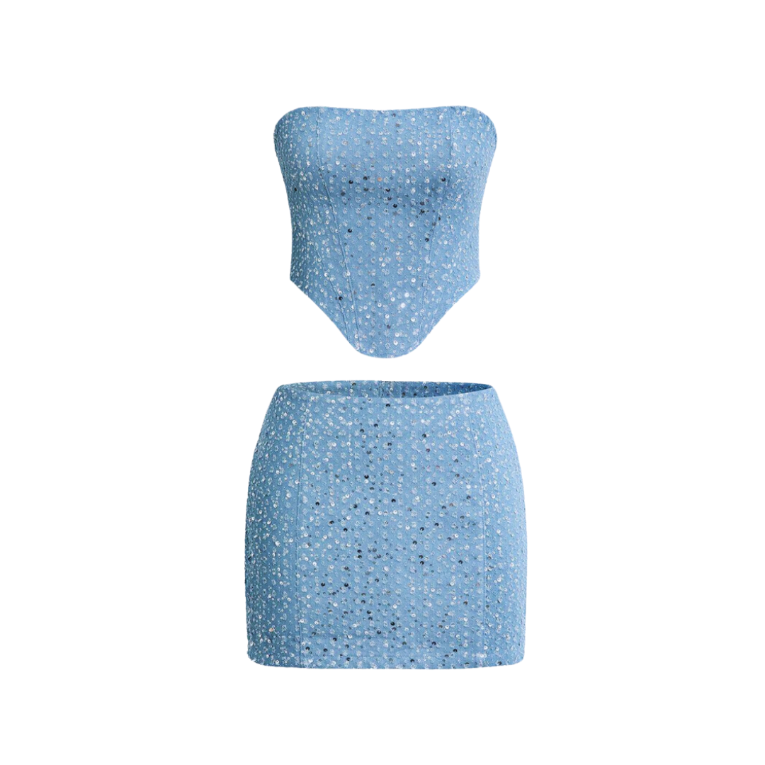Shimmer Skirt Set – Elegant & refined