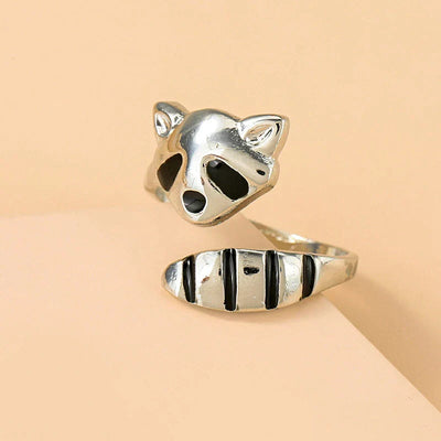 Adjustable raccoon ring "Garden Party" – Elegant & refined
