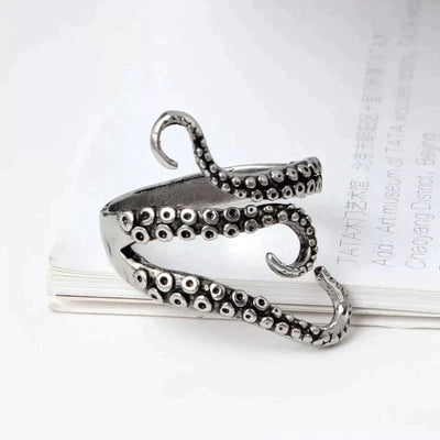 Tentacles adjustable silver ring "Cocktail Hour" – Elegant & refined
