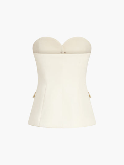 Cotton corset top "Garden Party" – Elegant & refined