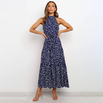 Silk maxi dress "Garden Party" – Elegant & refined