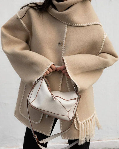 Fringe scarf jacket "Sunrise Yoga" – Elegant & refined