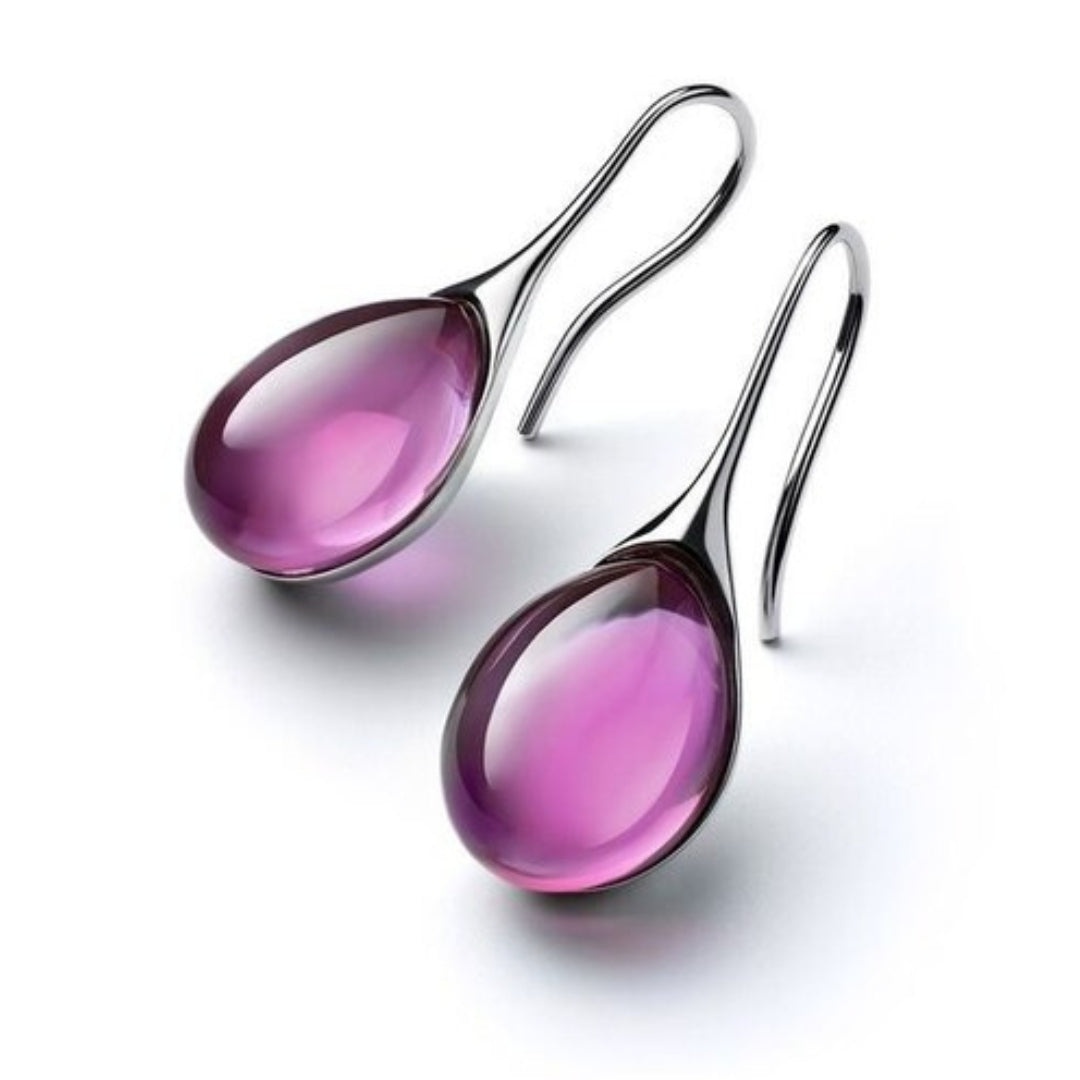 Crystal drop earrings "Cocktail Hour" – Elegant & refined