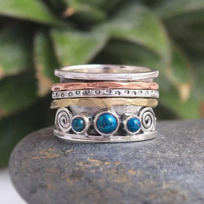 Sapphire meditation ring "Sunset Soirée" – Elegant & refined