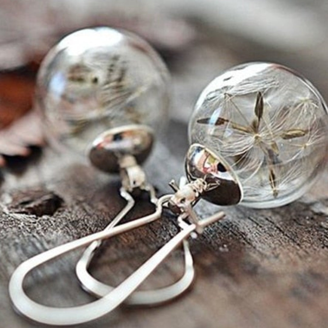 Dandelion silver earrings "Garden Party" – Elegant & refined