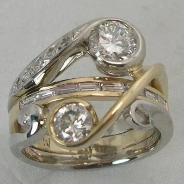Vintage Irregular Crystal Ring