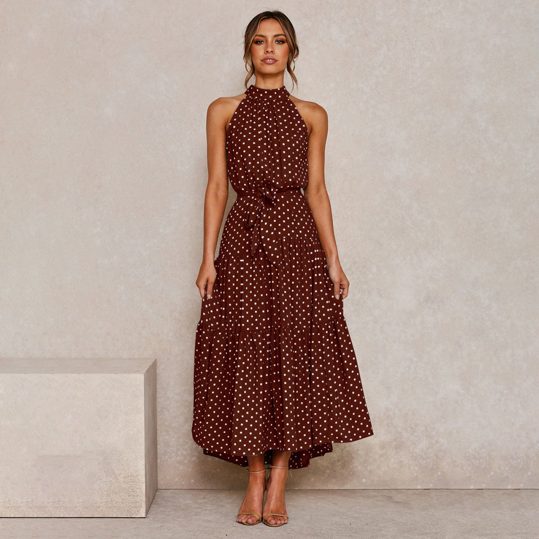 Silk maxi dress "Garden Party" – Elegant & refined