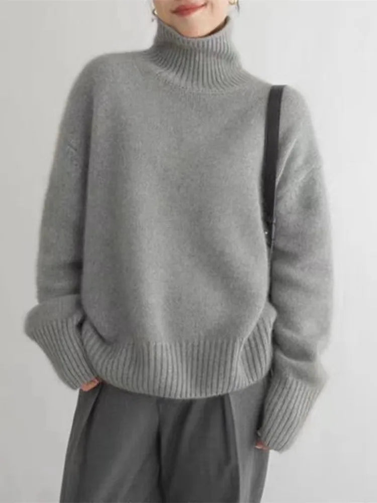 Cashmere turtleneck sweater "Lazy Sunday" – Soft & sophisticated