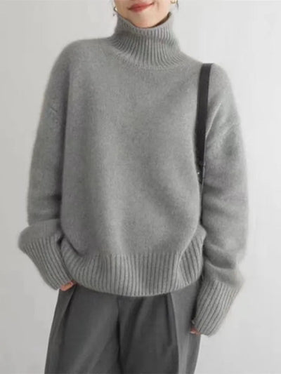Cashmere turtleneck sweater "Lazy Sunday" – Soft & sophisticated