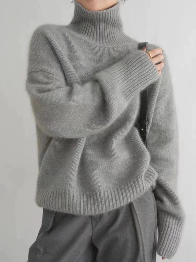 Cashmere turtleneck sweater "Lazy Sunday" – Soft & sophisticated