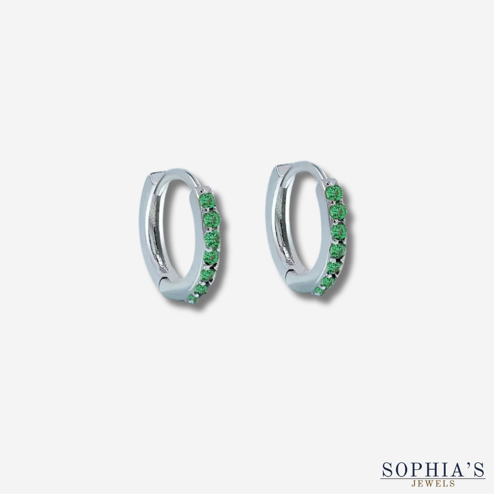 Emerald Chic Gold Drop Earrings