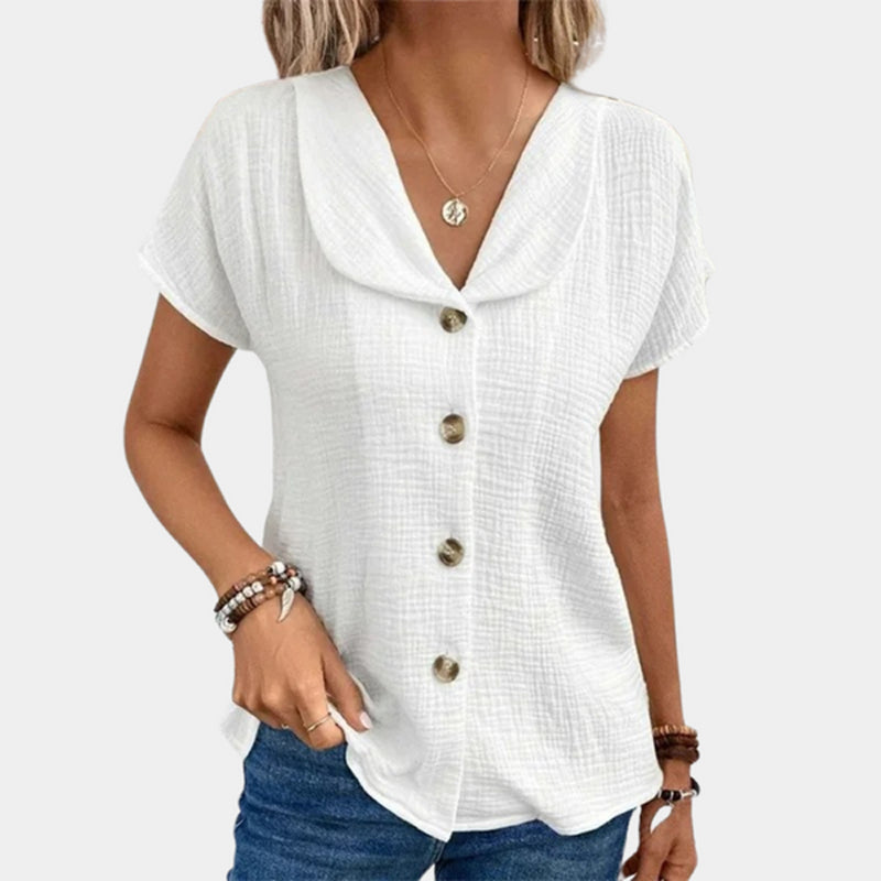 Silk blouse "Market Stroll" – Fresh & feminine
