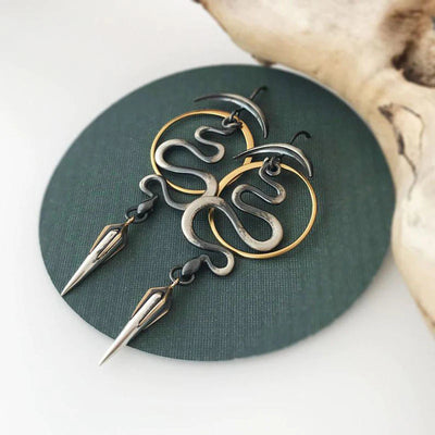 Geometric Spiral Earrings "Cocktail Hour" – Elegant & refined