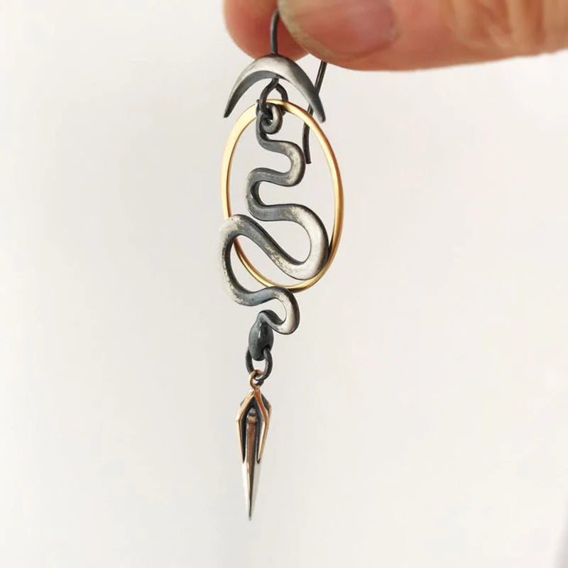 Geometric Spiral Earrings "Cocktail Hour" – Elegant & refined