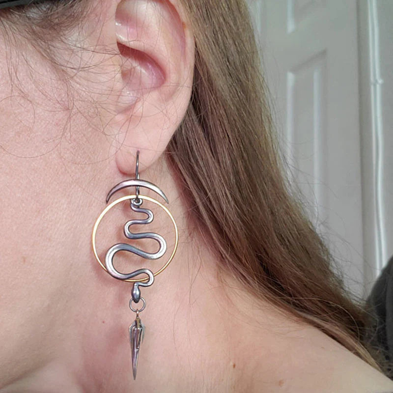 Geometric Spiral Earrings "Cocktail Hour" – Elegant & refined