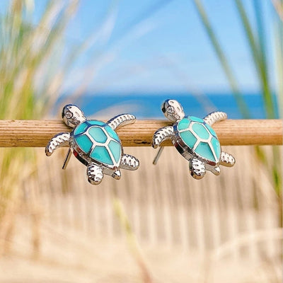 Opal and silver earrings "Beach Walk" – Natural & stylish