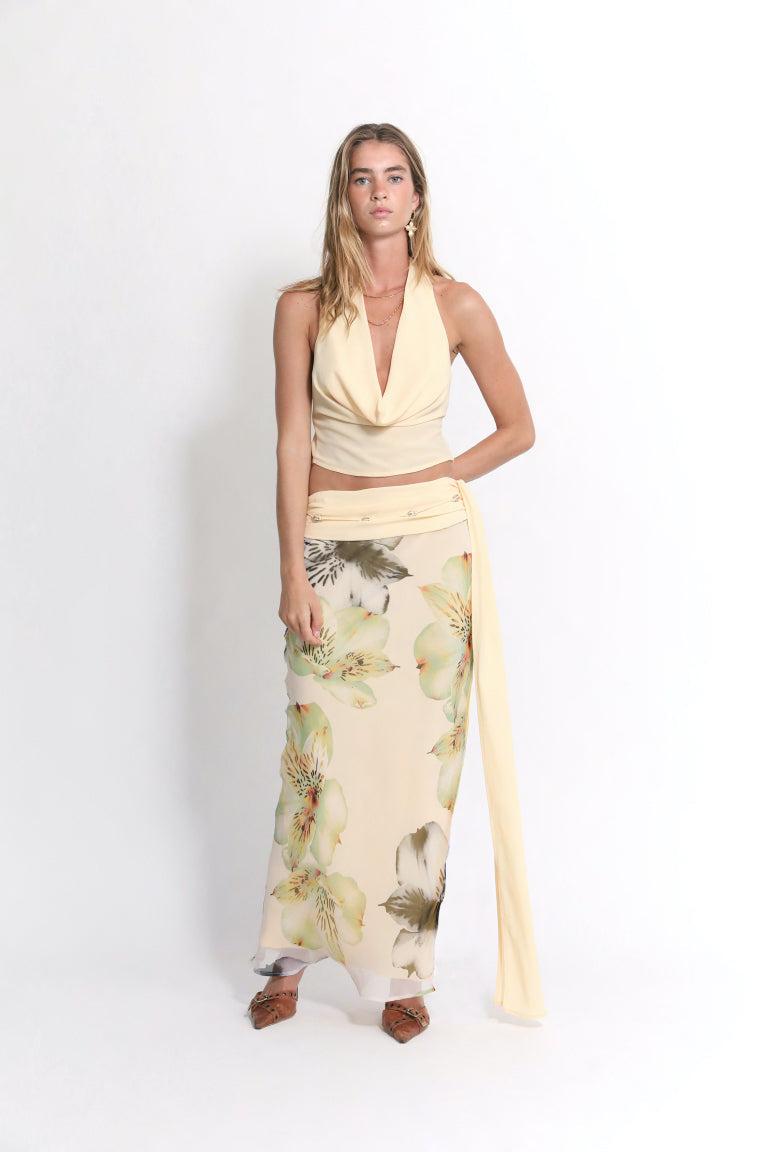 Cotton maxi dress "Sunset Soirée" – Elegant & refined
