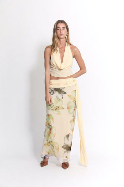 Cotton maxi dress "Sunset Soirée" – Elegant & refined