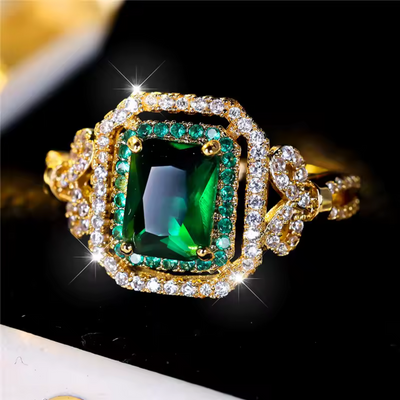 Elowira Emerald Elegance Ring