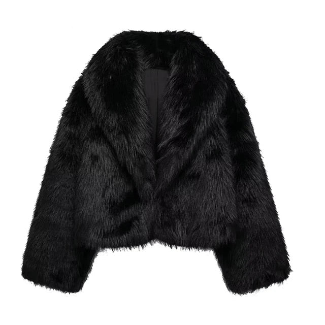 Luxurious fur coat "City Rooftop" – Elegant & refined